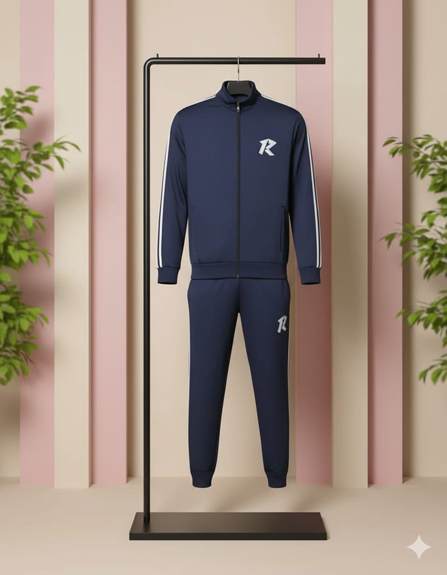 The Mariner Stripe Navy Tracksuit | Classic Fusion Sportswear