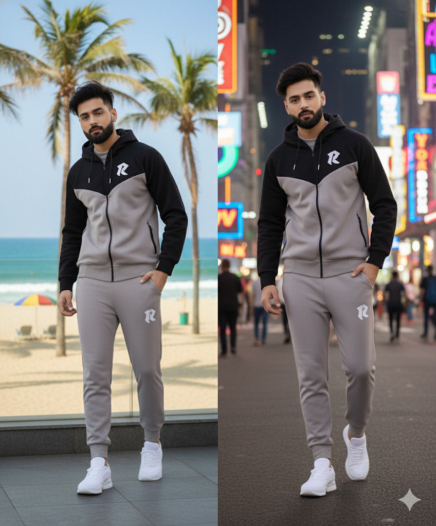 Vogue Fusion | R-Monogram Signature Zip Tracksuit
